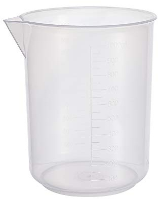 Othmro Plastic Laboratory Water Liquid Container Measuring Beaker 1000ml 1Pcs Good for Kitchen Bake