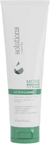 GREAT CLIPS Solutions Curl Taming Cream, 6oz | Enhance & Define Curls | For a Tame and Polished Look