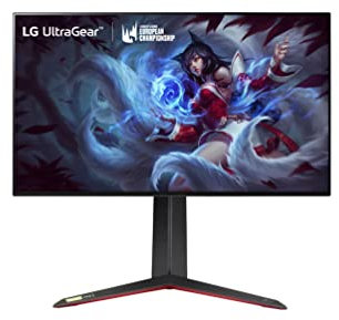 LG Ultragear 27GP95R-B 27 Monitor Gaming - Nano IPS 1ms GtG 144Hz (160Hz overclock), resolución UHD 4K 3840x2160, HDR 600, DCI-P3 98%, AMD Freesync Premium Pro, compatible con NVIDIA G-Sync, HDMI 2.1
