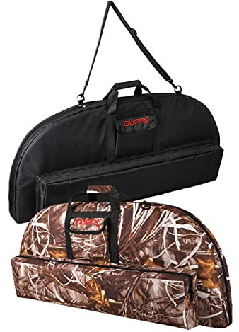 Elkrich Compound Bogen Tasche Bogenschießen Bogen Tasche Weiche Bogentasche 95cm / 115cm Tragetasche mit Pfeiltasche und Rucksackgurten (Camofulage)