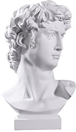 UPKOCH Stifthalter David Vase Avatar Griechische Statue Schreibtischvase Bücherstapel Römischer Statue Blumenvase Dekorative Vase Griechisches Griechische Büste Vase Blumentopf