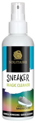 SOLITAIRE Sneaker Magic Cleaner, 100 ml, 2-in-1 Reinigungsspray (Midsole und Upper Cleaner), biologisch abbaubarer Sneaker Cleaner, Wasserbasiert, Oeko-Tex® zertifiziert, Made in Germany
