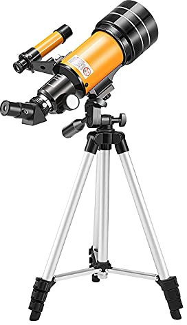 Telescopio con trípode y trípode, accesorios para teléfono móvil, telescopio astronómico HD con visión nocturna y resistente al agua, 30070 4k 70 mm, telescopio monocular con zoom súper teleobjetivo