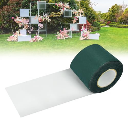 XAVSWRDE Kunstrasen Klebeband Künstliches Grasband 5cmx5m Kunstrasenband Selbstklebend Rasenteppich zur Befestigung von Kunstrasen für den Außenbereich, Garten, Rasen, Teppich (grün)