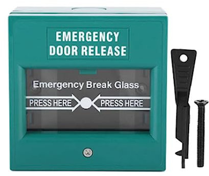 Hanzete Emergency Door Release Glass Break Alarm Button Fire Alarm Swtich Break Glass Exit Release