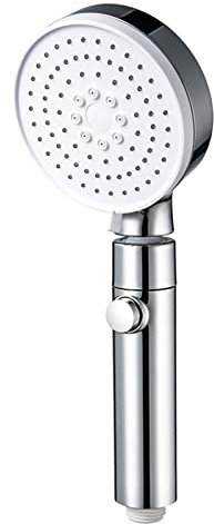 Shower Head Spray Replacement Chrome Shower Head Universal Handheld Showerheads 3 Function Built-in Power Wash to Clean Tub, Tile and Pets Shower