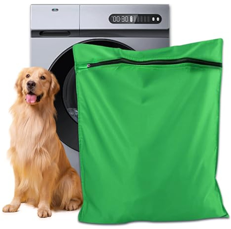 Sac à linge pour animaux de compagnie | Sacs à linge pour machine à laver – Sac filtrant durable avec fermeture éclair YKK, attrape-poils de grande capacité pour chien, chat et cheval, empêche
