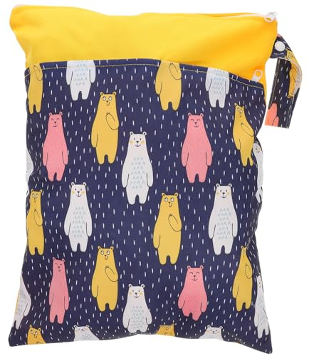ifundom Baby-windeltasche Windel-Aufbewahrungstasche Nass- Und Trockentasche Tragbar Leicht Windeltasche Wickeltasche Organizer 30 X 40 cm Doppelreißverschluss Für Mama