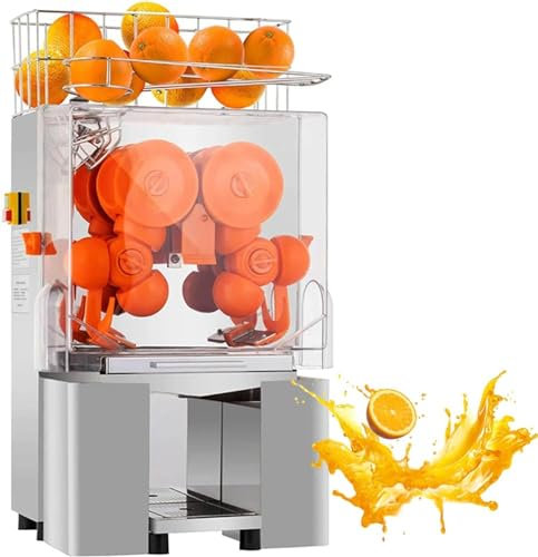 Commercial Orange Juicer Machine, Automatic Slow Masticating Extractor, High Efficiency for Fresh Juice Bars