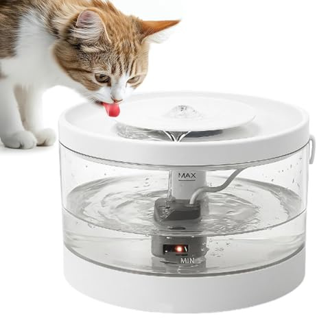 Lesunbak Fuente de Agua para Mascotas – automática para Gatitos, dispensador de Agua Inteligente filtrado silencioso para Perros, Gatitos, Cachorros, Viajes en Interiores