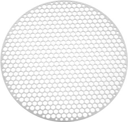 PATIKIL 30cm Round Barbecue Grill Mesh Grate, 12 Circular Stainless Steel BBQ Mesh Rack Circular Hole Round Barbecue Grilling Net for Outdoor Camping Home Party Family Gatherings