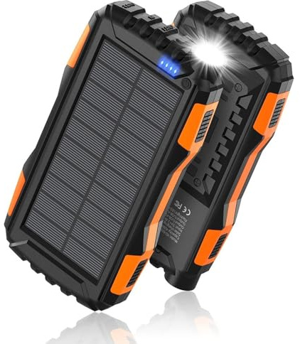 Chargeur Solaire Portable 42 800 mAh, Power Bank Compact à Chargement Solaire – Léger, Rapide et de Secours pour Le Camping, Les Voyages, la randonnée et l'extérieur.