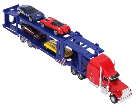 Riuulity Legierungsauto-Spielzeugtransporter, Robuster Bauwagen für Im Alter von 3–6 Jahren, für den Innen- und Außenbereich