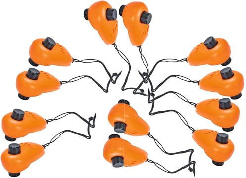 Karlie Double Clicker Hundetraining Welpe Gehorsamkeitswerkzeug Set, Orange und Schwarz, Professionelles Akustisches Training Lehrwerkzeug, Inklusive Vollpackung von 12 Stück