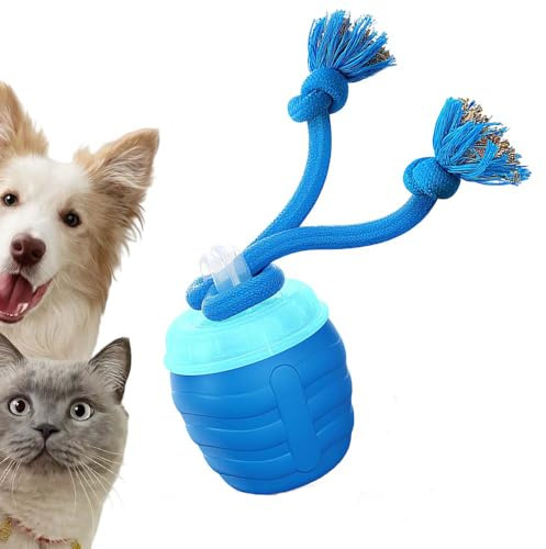 kailisi Interaktives Hundespielzeug, 2026 Neu Smart Automatisch Rollender Haustierball, Katzenballspielzeuge Interaktive Automatisch Drehbare 360° Kugel mit USB-Ladefunktion (Blau)