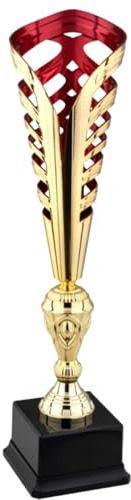 Hole Gadget Coppa Trofeo Premiazioni Personalizzate Bicolore Calcio, Fantacalcio, Tennis, Padel, Basket, Volley Premiazioni Sportive Eventi Riconoscimenti con Targhetta cod 8.191 (Oro, 44 cm)