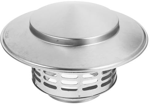 VALICLUD Copertura Antipioggia in Acciaio Inox 304, Cappuccio Protettivo per Sfiato del Tetto, Resistente alla Pioggia e Facile da Installare, Accessorio per Camini e Caminetti, Uso