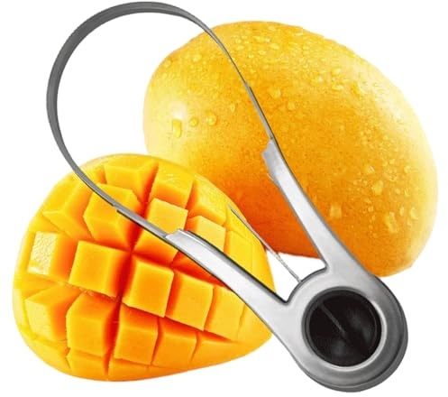 Mango-Würfelschneider | Ergonomisches, rostfreies rutschhemmendes Schneidewerkzeug | Mango-Schneider Küchenhelfer Zubehör | geeignet für Drachenfrucht, Papaya, Wassermelone