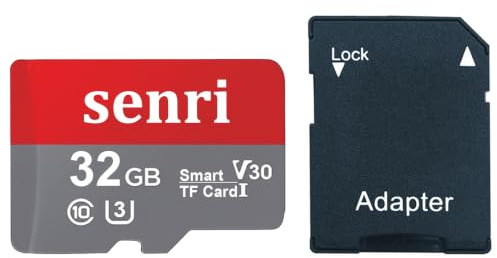 Scheda Micro SD da 32 GB con adattatore, UHS-I U3 classe 10, velocità di lettura fino a 90 MB/s, scheda TF Full HD e 4K, scheda MicroSDHC per Action Camera, Drone, Smartphone, Tablet, Dash Cam