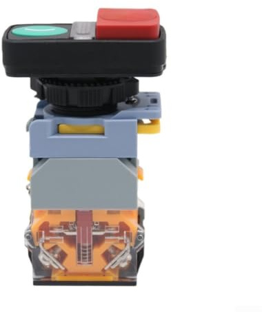 Interruttore a pulsante da 22 mm, LA155B-11D/RG Stop, LED rosso verde 12 V 24 V 220 V per il ripristino del pannello di controllo industriale