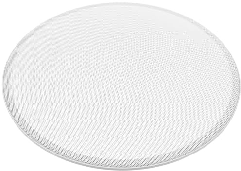 Homoyoyo White round Speaker Grill Covers 6.5 Inch Iron Mesh Replacement Speaker Grille with Flush Mount Installation and Audio for Renovation and Rv Use