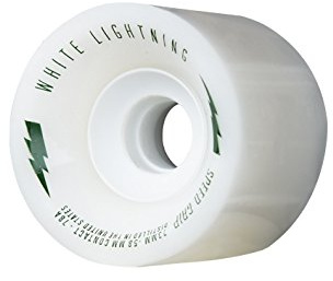 Moonshine Manufacturing Longboard Skateboard Wheels 73mm Speed Grip White (78A, Offset) - Set of 4