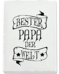 Shirtinstyle Keramikfliese, 150 x 200 mm, Bester Papa der Welt