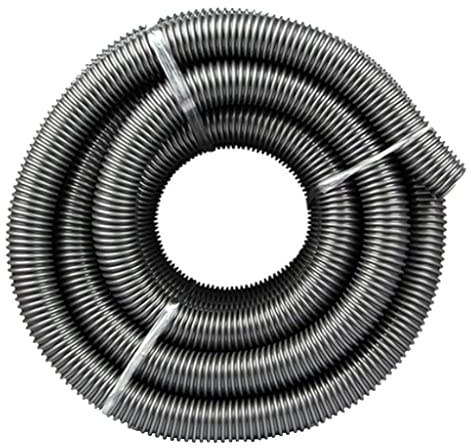 Folpus / Flexible Aspirateur Tuyau Tube Aspirateur Fixation Tuyau Remplacement, Noir, A- 3m Gris 40mm