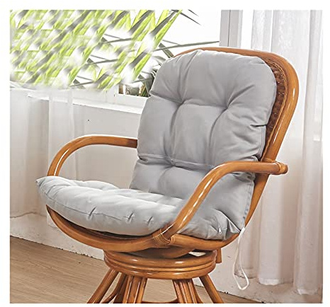 GXFWJD Liegestuhl Outdoor Klappbar Bambus Schaukelstuhl Garten Sonnenliege Relaxsessel Mit Dehnbarer Fußstütze Fußmassage Leisure Siesta Sessel（Kein Stuhl） (Color : Gray, Size : 55X68cm)