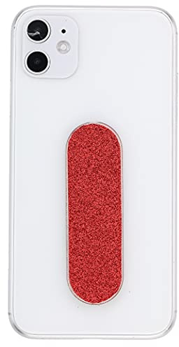 MOMOSTiCK - L'Originale Supporto per Dita per Smartphone e Cellulare ad Anello (Serie Pearl - Rosso PU)
