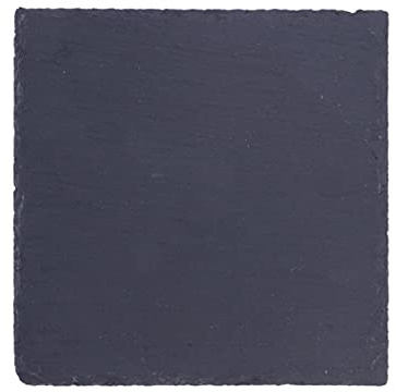 Plaque de Pierre Carrée Naturelle pour Sushi, Fromage et Pizza | Format 15x15cm, Plateau pour Fruits et Barbecue, Rangement Facile, Contient des Oligo-éléments