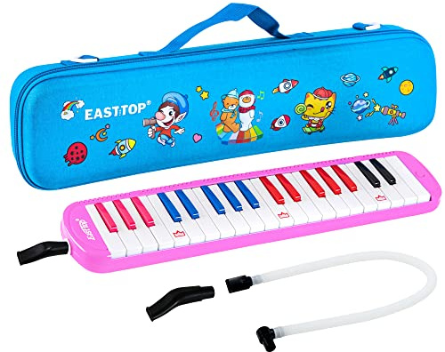 East Top Melodica Mit 37 Tasten - Professionelles Keyboard-Orgel-Instrument für Erwachsene, Schüler und Kinder - Geschenkidee