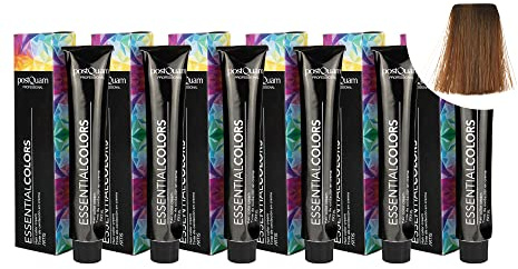 PostQuam - Pack de 6 Tintes de Peluqueria Profesional de Elevado Poder Cubriente | Tinte Permanente 100% Cobertura de Canas Garantiza Color Natural Uniforme y Duradero - Más de 90 Colores Disponibles