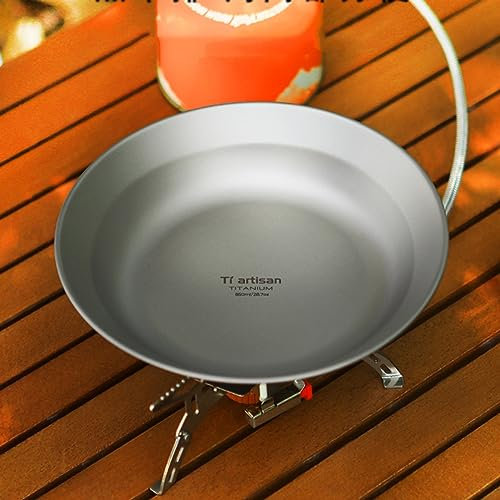 Titan-Teller, Camping-Titan-Geschirr, Teller, Schüssel, Outdoor-Geschirr, ultraleichtes Kochgeschirr für Outdoor, Camping, Picknick (750 ml)