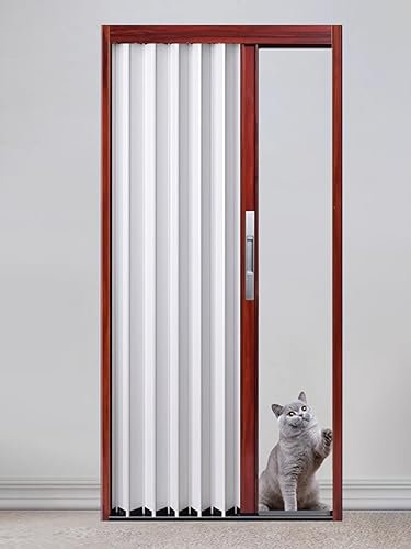 Schiebetür Falttür falttüren innentüren Innenbereich Der Akkordeontüren 61 66 70 80 90 100 120 140 160 180 200 CM, Schiebe Scheunentür Für Schrank/ Badezimmer/ Schlafzimmer/ Speisekammer/ Fenster ( Co