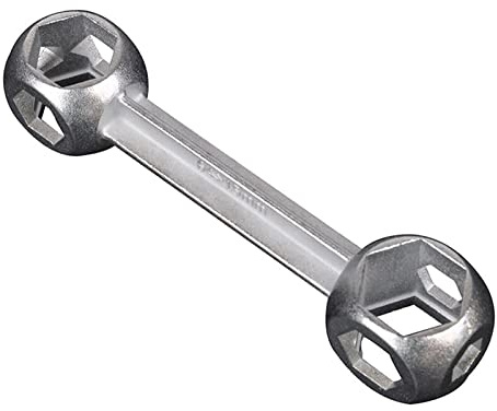 NUEAYMS Knochen-Sechskantschlüssel, 10 Löcher, Größe 6–15 mm, 10-in-1, verzinkter Stahl, Sechskantschlüssel, Fahrräder, Reparaturwerkzeug, Sechskantschlüssel