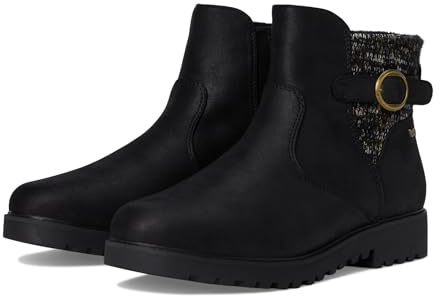 Skechers dam Arch Fit Marlie - helgchatt ankelstövel, Svart/Svart, 7.5