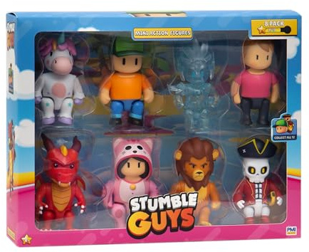Rocco Giocattoli Stumble Guys Action Figures 8 Pack Ast B cm 8