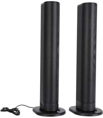 Goshyda Barres de Son TV Haut-Parleur, Barres de Son Séparables 2 en 1 avec Caisson de Basses, Barre de Son Bluetooth 5.3 40 W, Système de Haut-parleurs Surround pour Audio Domestique,