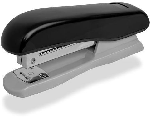 Tacker mit 100 Klammern - TÜV GS zertifiziert - Stabil und Kraftvoll - für 25 Blatt - für Größe 26/6 + 24/6 - für Büro, Schule, Uni und Zuhause - Hefter Heftgerät Bürohefter Schreibtischhefter