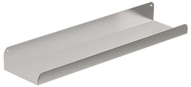 Wandmontiertes Schweberegal aus Metall, Bilderleiste, dekoratives Display, Lagerregal für Wohnzimmer, Schlafzimmer, Badezimmer, Büro, Küche (60 x 12 cm, silber)