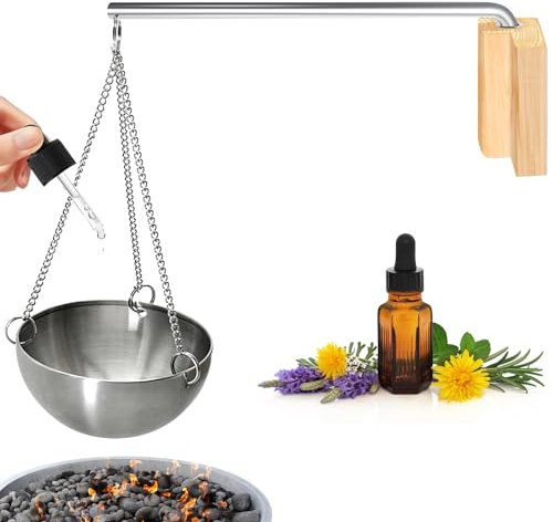 Cuenco de aroma para sauna, cuenco de aroma de acero inoxidable, accesorio para sauna, cuenco de aroma para sauna de spa, cuenco evaporador, cuenco colgante, tazón de aceite esencial, accesorio para