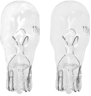 cyclingcolors 2x Ampoule 12V 10W T13 W2.1x9.5d clignotant latéral voiture moto scooter éclairage goutte d'eau lampe tableau bord indicateur, transparent