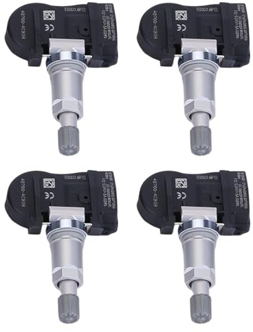 4x Reifendrucksensor TPMS 407004CB0B kompatibel für Nissan X-Trail Renault Megane 4 Reifendrucksensor Ventil, kein Sensorwechsel erforderlich
