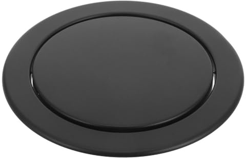 HOLIDYOYO Edelstahl Eingebauter Mülleimerdeckel Mit Schwingdeckel 9.92X9.92X1.30In Für Küchenarbeitsplatte Und Badezimmer Platzsparend Für Hotelzimmer Und Haushalt