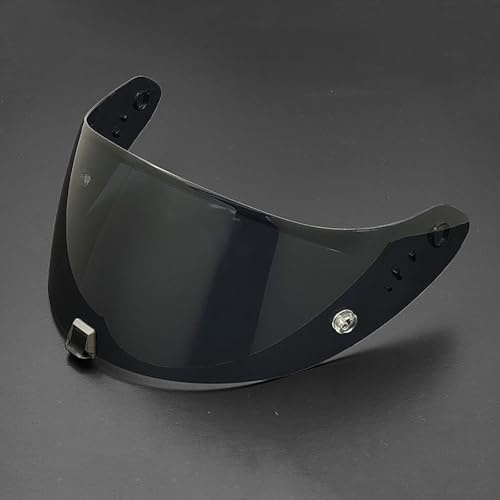 UYTKTN Moto Visière de Casque pour Scorpion EXO R1 520 1400, Verres de Casque de Moto Visière Teintée pour Casque de Moto Accessoires de Remplacement Pare-Brise,H Deep Black