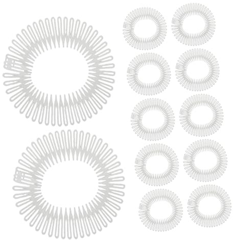 BESTYASH Elastischer Haarkamm Transparent Set 12 Stück Unsichtbarer Styling Kamm Für Frauen Zum Fixieren Von Feinem Haar Komfortabel Und Flexibel Für Alltag Und Sport