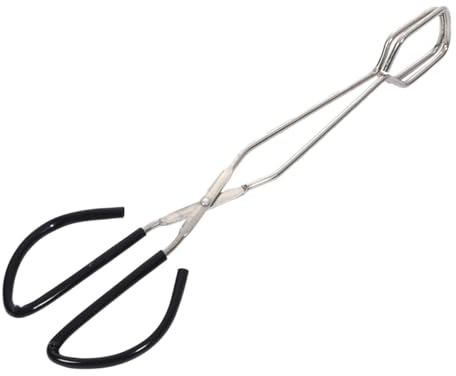 GARIOUANS Pinzas Barbacoa Largas Inoxidable para Diseño Tipo Tijeras Antideslizante y Resistente al para Cocina Barbacoa y Buffet
