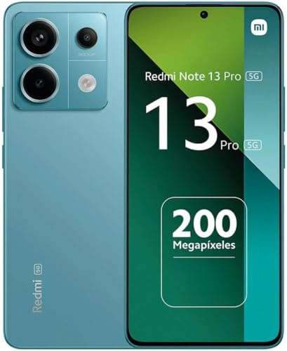 XIAOMI REDMI Note 13 Pro 5G 8/256 Ocean Teal, Ecran de 6.67'', Smartphone Débloqué, Batterie mAh 5100, Mémoire ROM 256 GO,RAM 8 GO, Android 13 - Accessoires Non Inclus(Reconditionné)