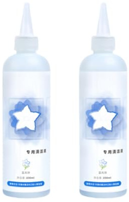 230ML Líquido Limpiacristales Fragancia Campanilla Azul Compatible Con ECOVACS W1S / W1 PRO / W2 PRO Limpiacristales Accesorios De Limpieza(2pc)